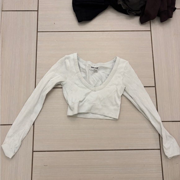 Garage Off-White Ribbed Tee - Picture 2 of 2